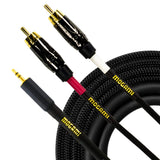 Mogami GOLD 3.5 2 RCA 3.5 TRS to Dual RCA Phono Plug Cable - 3-Feet
