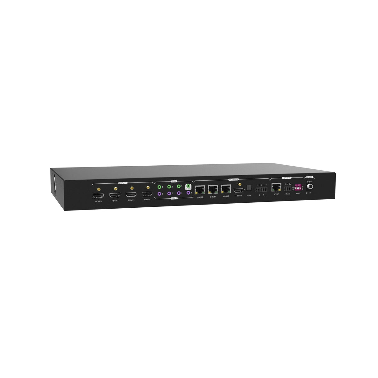 DigitaLinx DL-44E-H2-KIT 4K60 4 x 4 HDMI 2.0 / HDBaseT Matrix Switcher