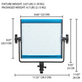 Dracast DRX500BN LED500 X Series Bi-Color LED Light with Dual NP-F Battery Plate