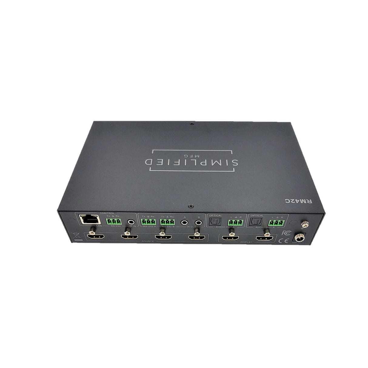 Simplified MFG RM42C 4 x 2 HDMI 18Gbps Fast Switch/Scaling Matrix Switch