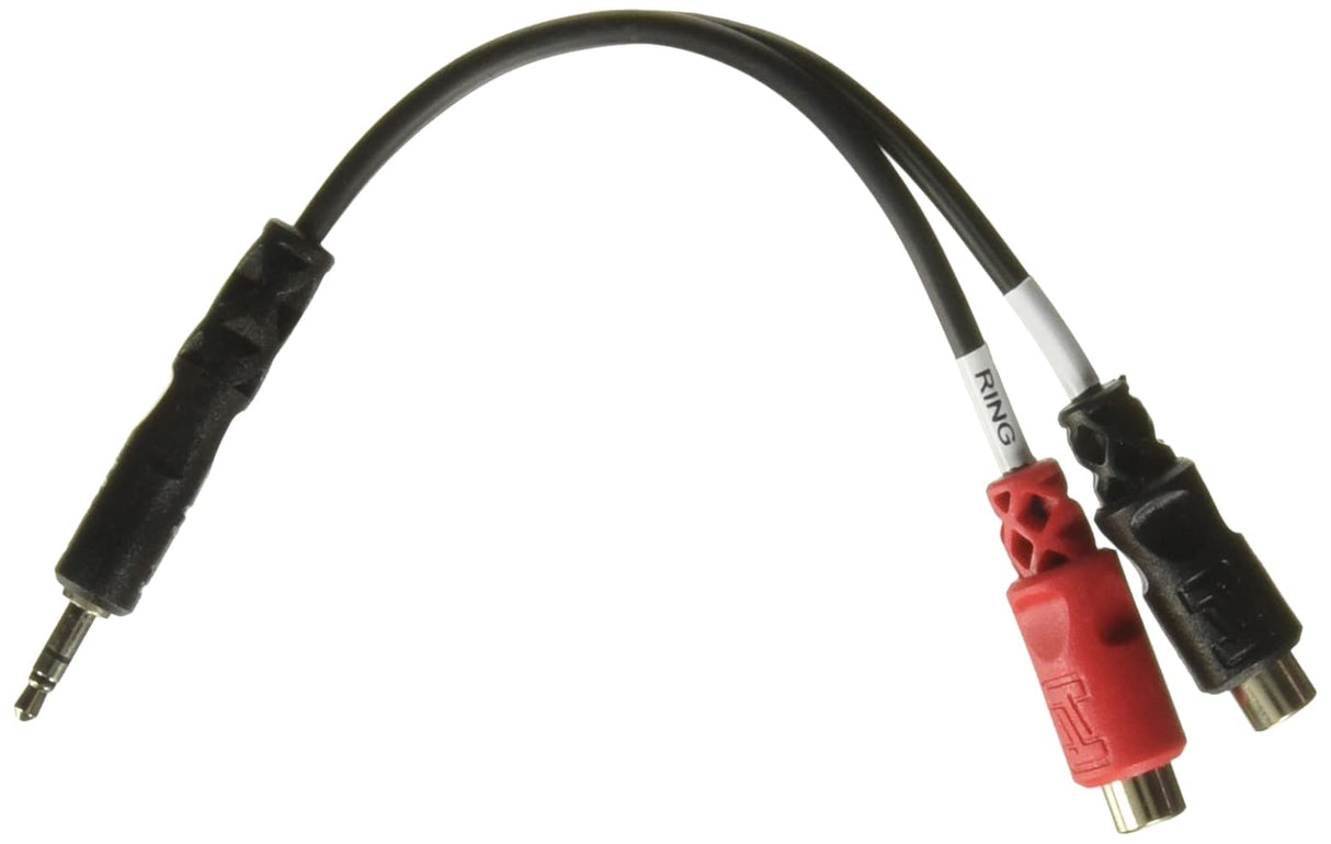 Hosa YRA-154 Stereo Breakout 3.5mm TRS to Dual RCAF Cable