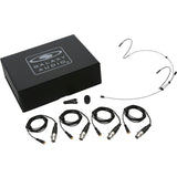 Galaxy Audio HSM4-OBK-4SHU Omnidirectional Dual Ear Headset Microphone with Shure Connector Cables Black