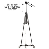 E-Image EI-GA780-KIT Geared Aluminum Pedestal Tripod with Fluid Head