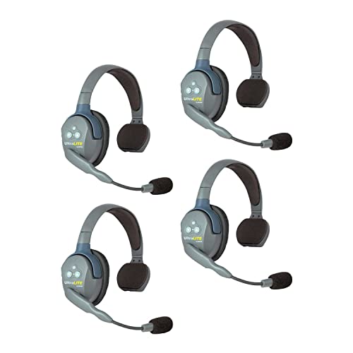 Eartec UL4S UltraLITE 4 Person System with 4 Single Headsets