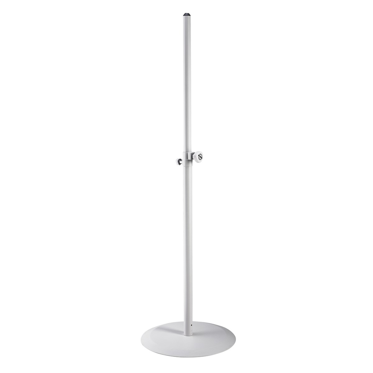 K&M 26735 Heavy Cast Iron Plate Speaker Stand Pure White