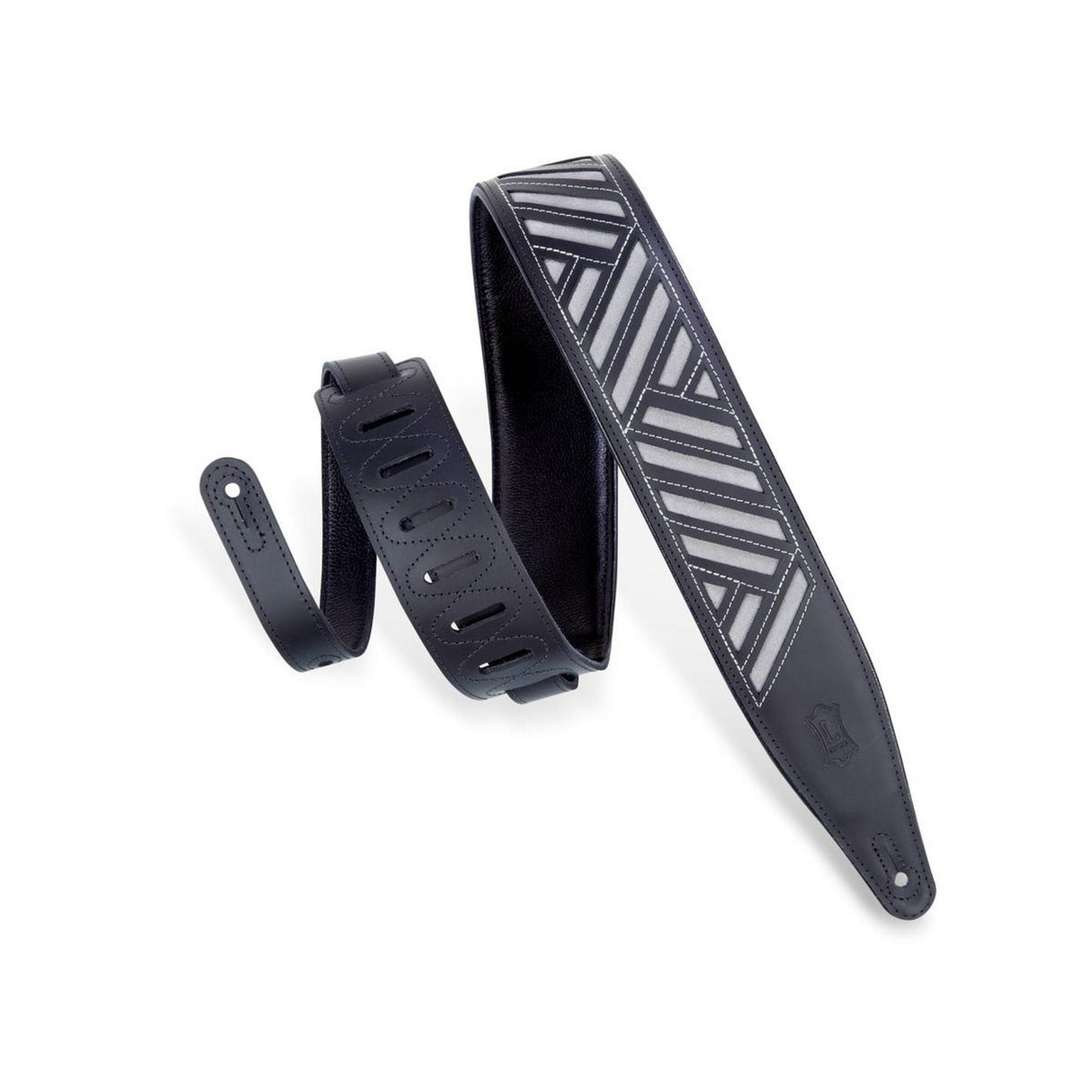 Levy’s Diamond Cut Out Guitar Strap Black - accessories