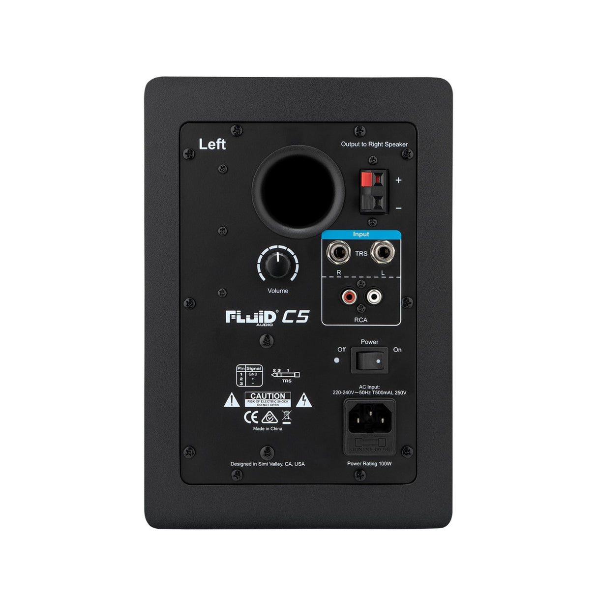 Fluid Audio C5 | 2-Way 5 Inch Active Studio Monitor, Black Pair