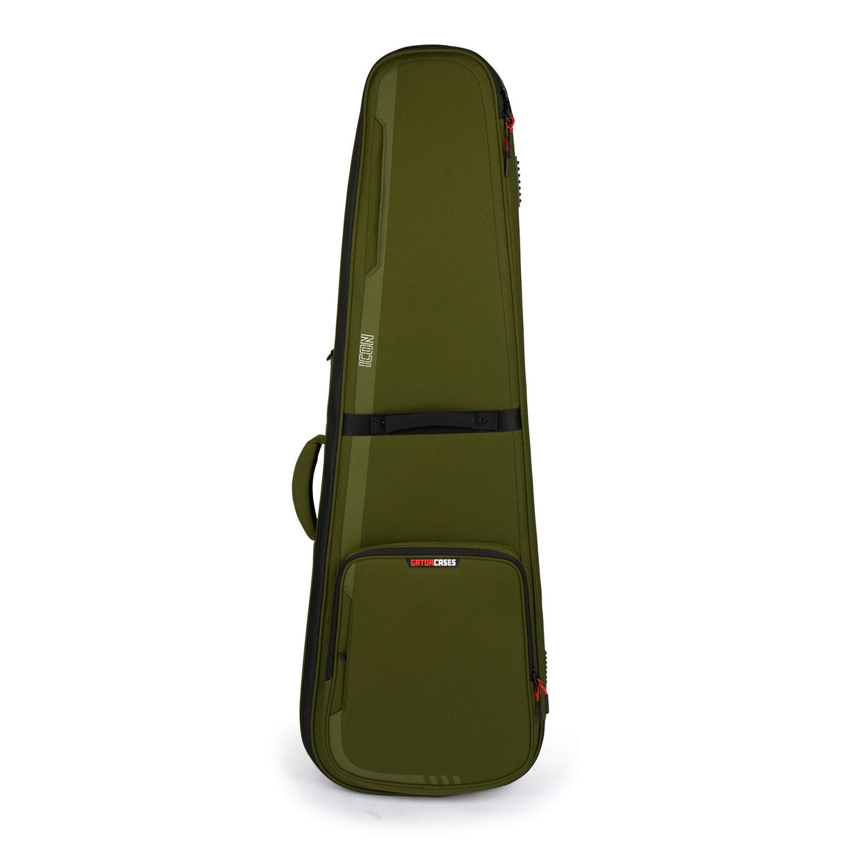 Gator G-ICONBASS-GRN ICON Series Gig Bag for Electric Bass Guitars Green - accessories