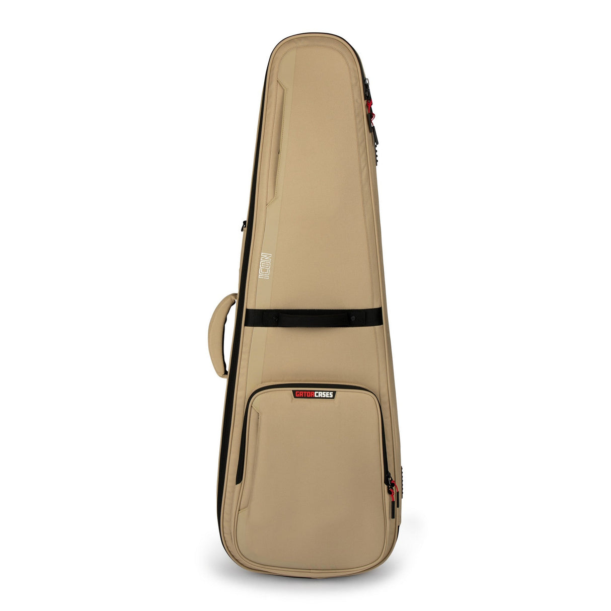 Gator G-ICONELECTRIC-KHK ICON Series Gig Bag for Electric Guitars Khaki - accessories