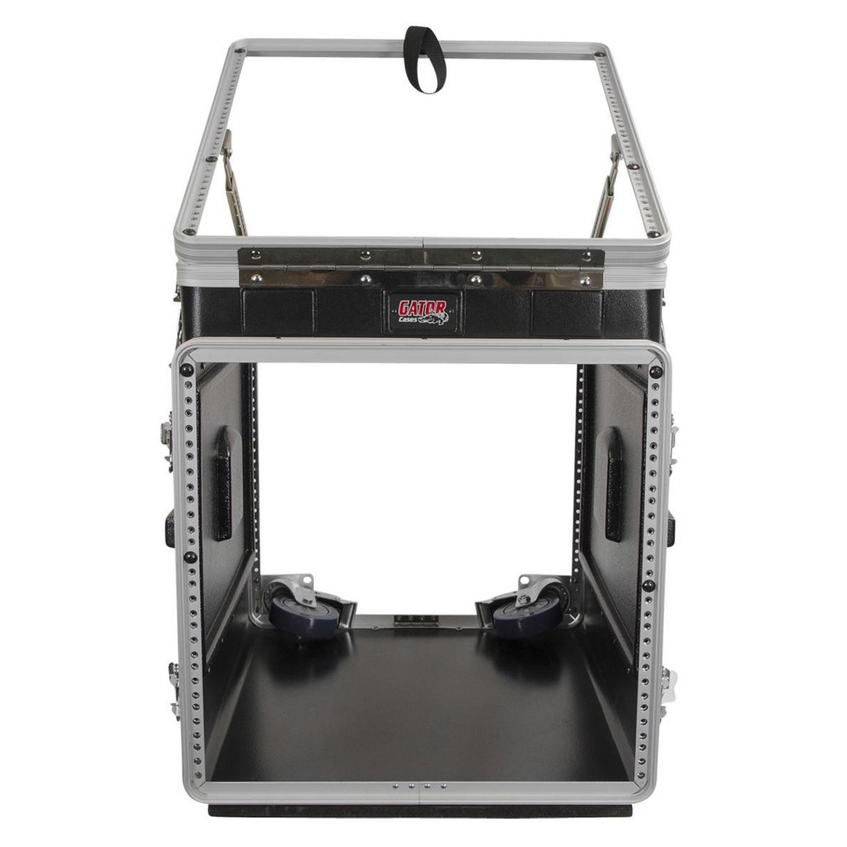 Gator Cases GRC-12X10 PU 12U Top And 10U Bottom With Casters ATA Molded PE Pop Up Console Rack