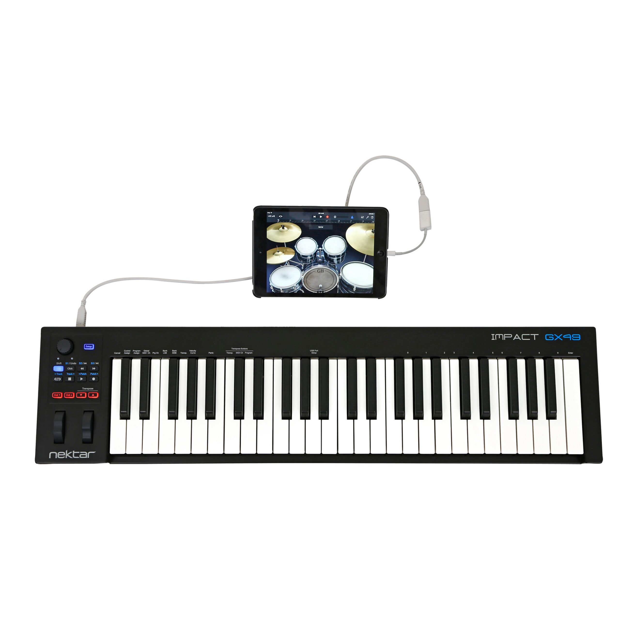 Nektar Impact GX49 49-Key USB MIDI Keyboard Controller with DAW 