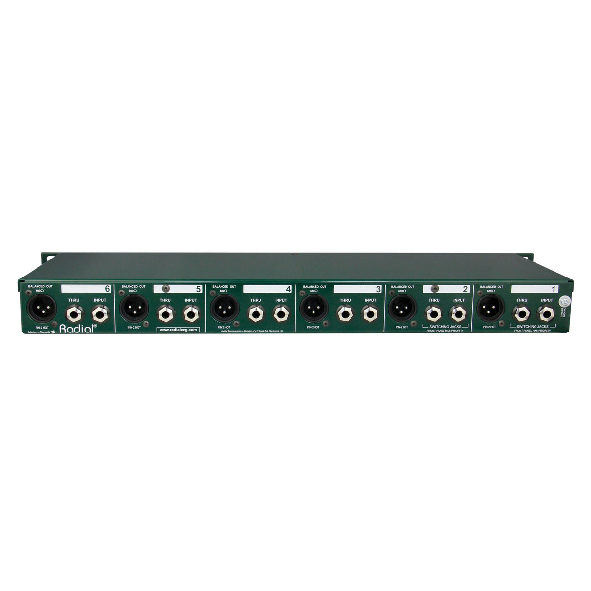 Radial JD6 Six-Channel Passive Direct Box