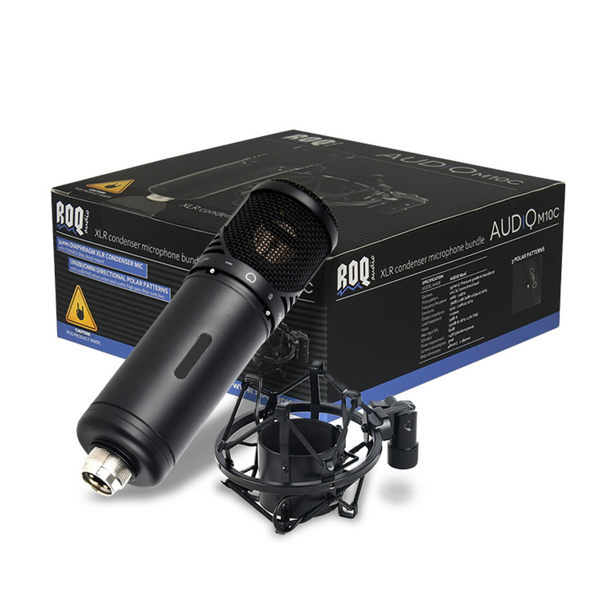 ROQ Audio M10C Large Diaphragm Multi-Purpose XLR Condenser Microphone