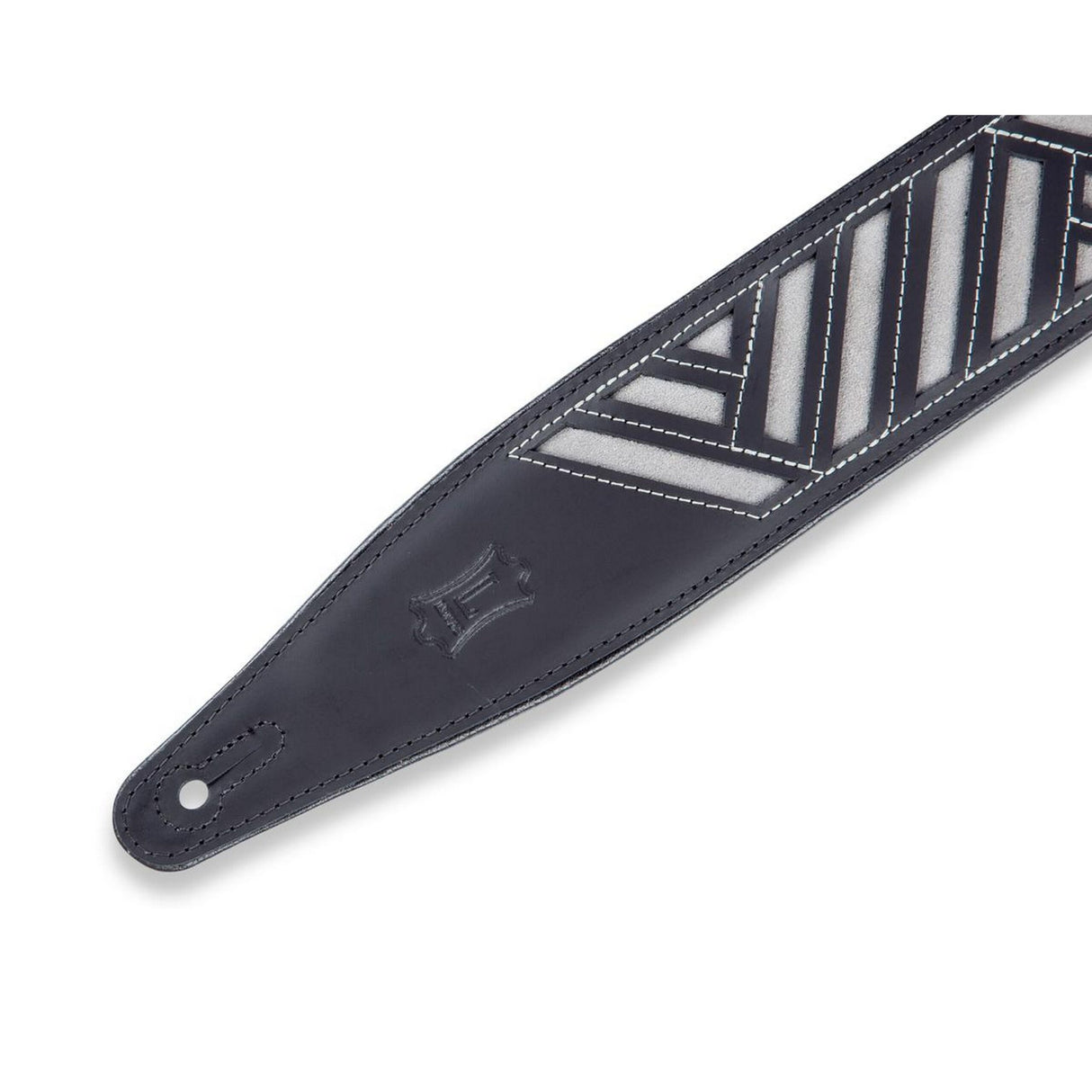 Levy's Diamond Cut Out Guitar Strap, Black