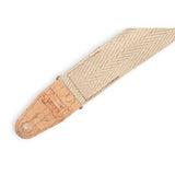 Levy's Hemp Pocket Vegan Guitar Strap, Natural