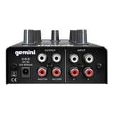 Gemini MM1 2 Channel Mini Analog DJ Mixer