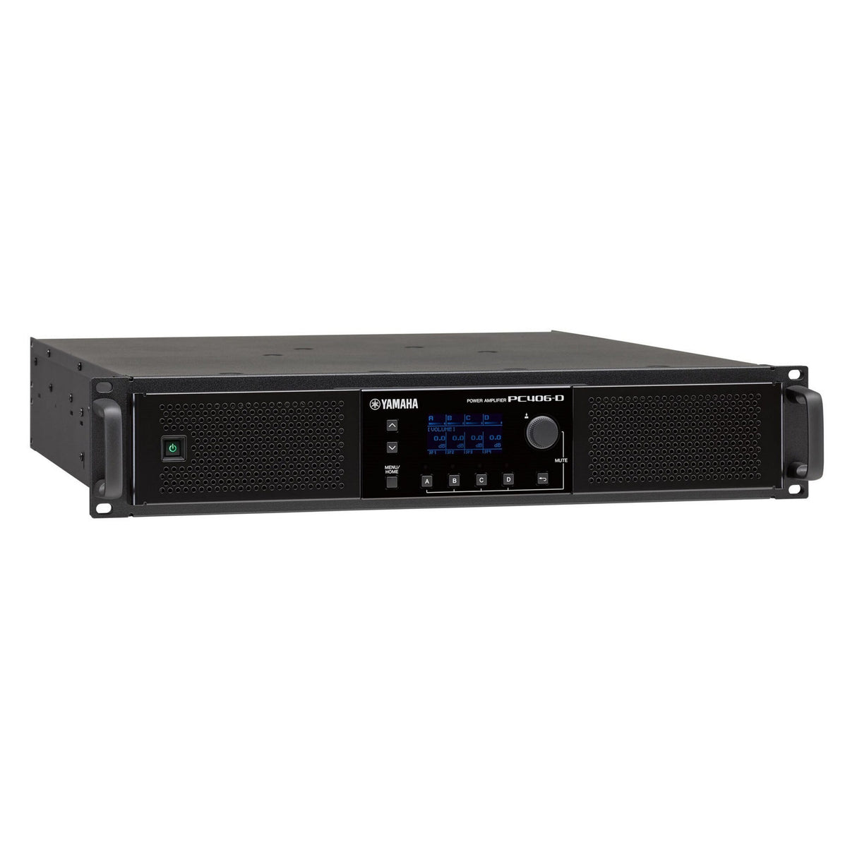 Yamaha PC406-D 4-Channel 600 Watts Power Amplifier with XLR and Speakon Connectors