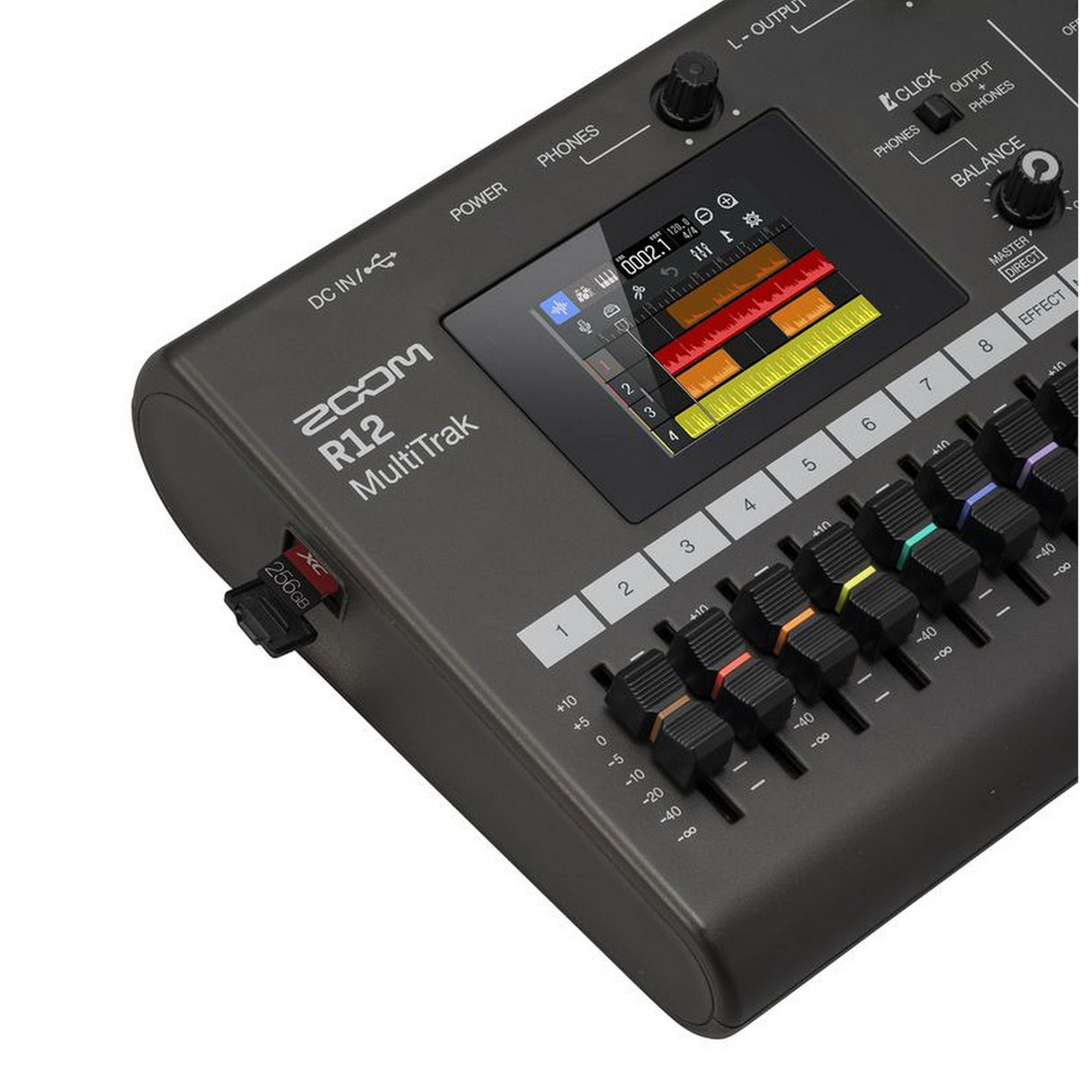 Zoom R12 MultiTrak Digital Recorder with 2.4-Inch LCD Touchscreen