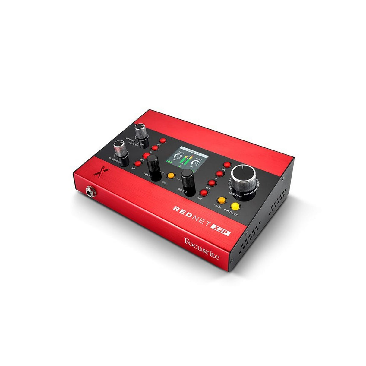 Focusrite RedNet X2P 2-Channel 24/96 Microphone Pre, Headphone/Line Out Dante I/O Interface with PoE