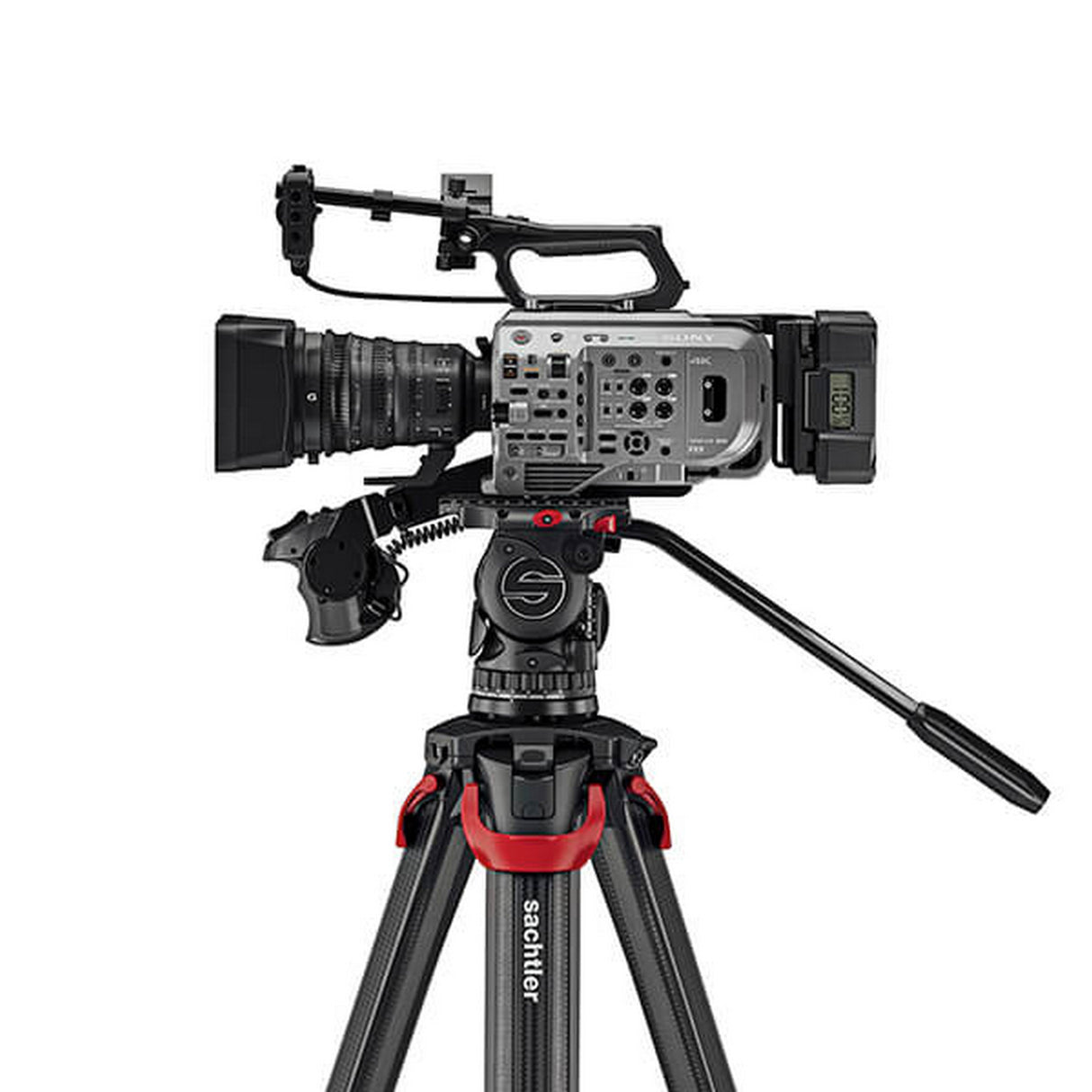 Sachtler S2072S-FTGS System aktiv10 flowtech100 GS Tripod with Spreader, Handle and Bag