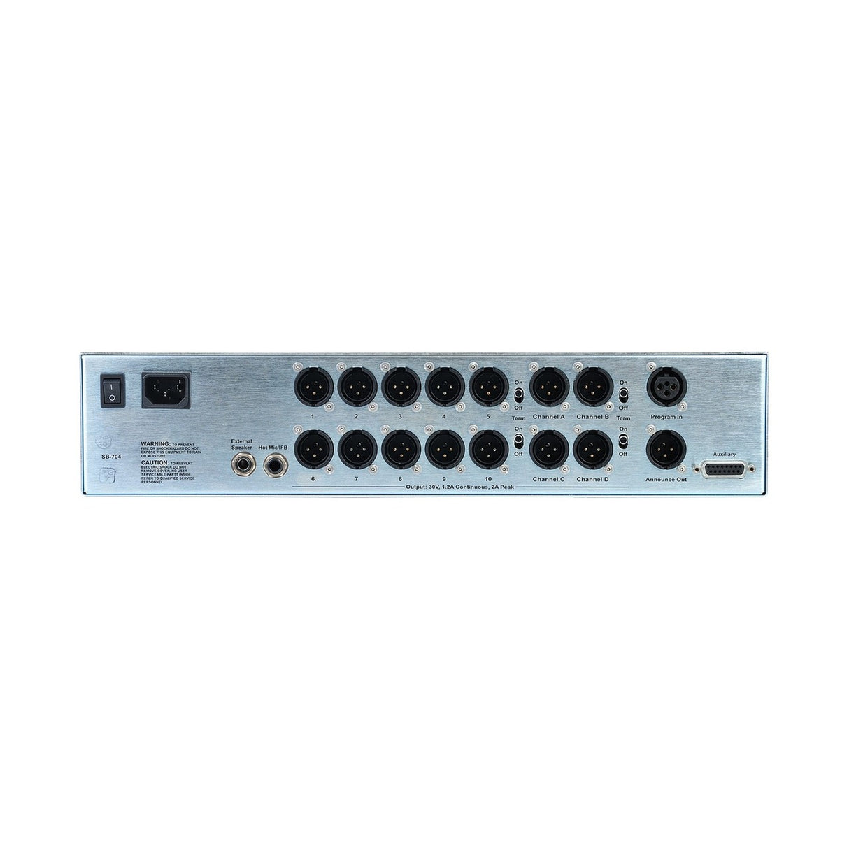 Clear-Com SB-704 | 4 Channel Switchboard Main Station