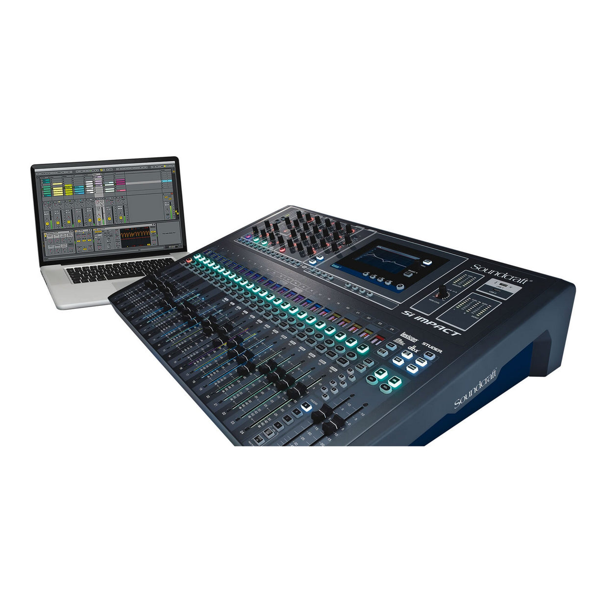 Soundcraft Si Impact 40-Input Digital Mixing Console and 32-In/32-Out USB Interface and iPad Control