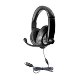 HamiltonBuhl ST2BKU Smart-Trek Deluxe Stereo Headset with In-Line Volume Control and USB Plug
