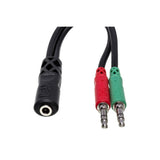 Hosa YMM-107 3.5mm TRRSF to Dual 3.5mm TRS Breakout Cable