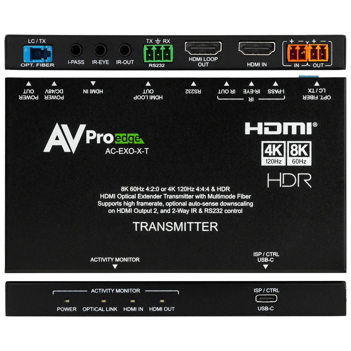 AVPro Edge AC-EXO-X-KIT 40Gbps HDMI 2.1 Fiber Optic Extender Kit