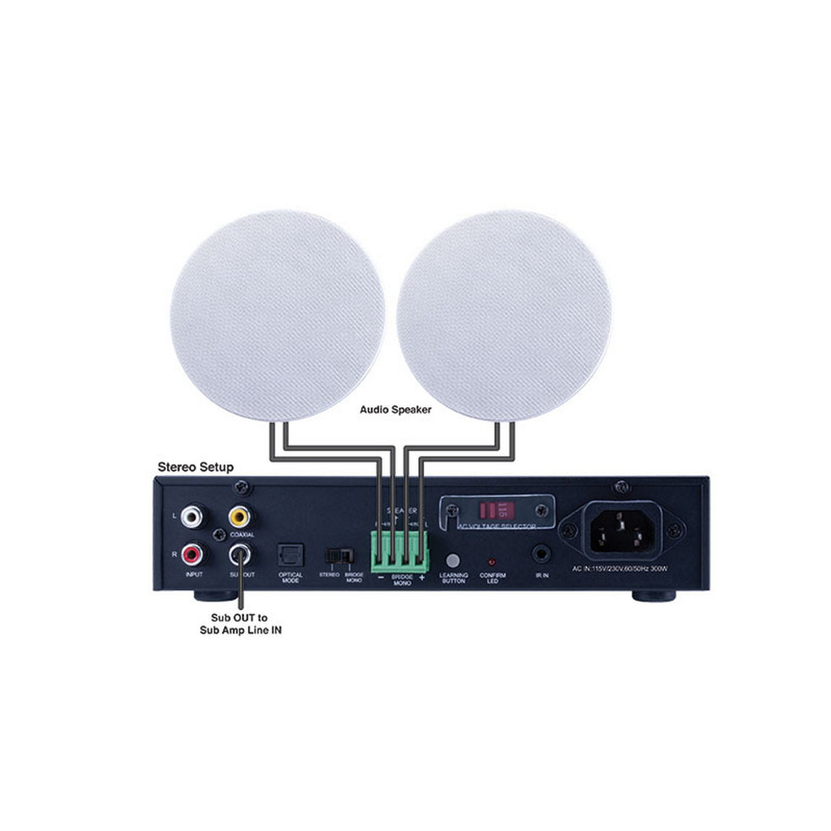 Beale Street Audio BA2101 100W 2-Channel Amplifier