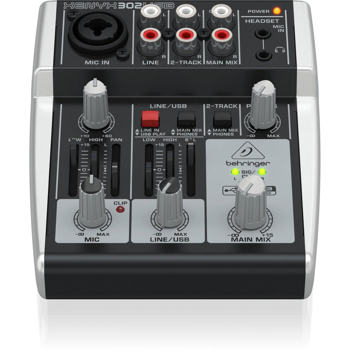 Behringer Xenyx 302USB 5-Input Mixer with  Microphone Preamp and USB/Audio Interface