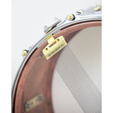 British Drum Co FB-14-60-SN Firebird Series 14x6-Inch Snare Drum, Copper Over Brass Finish