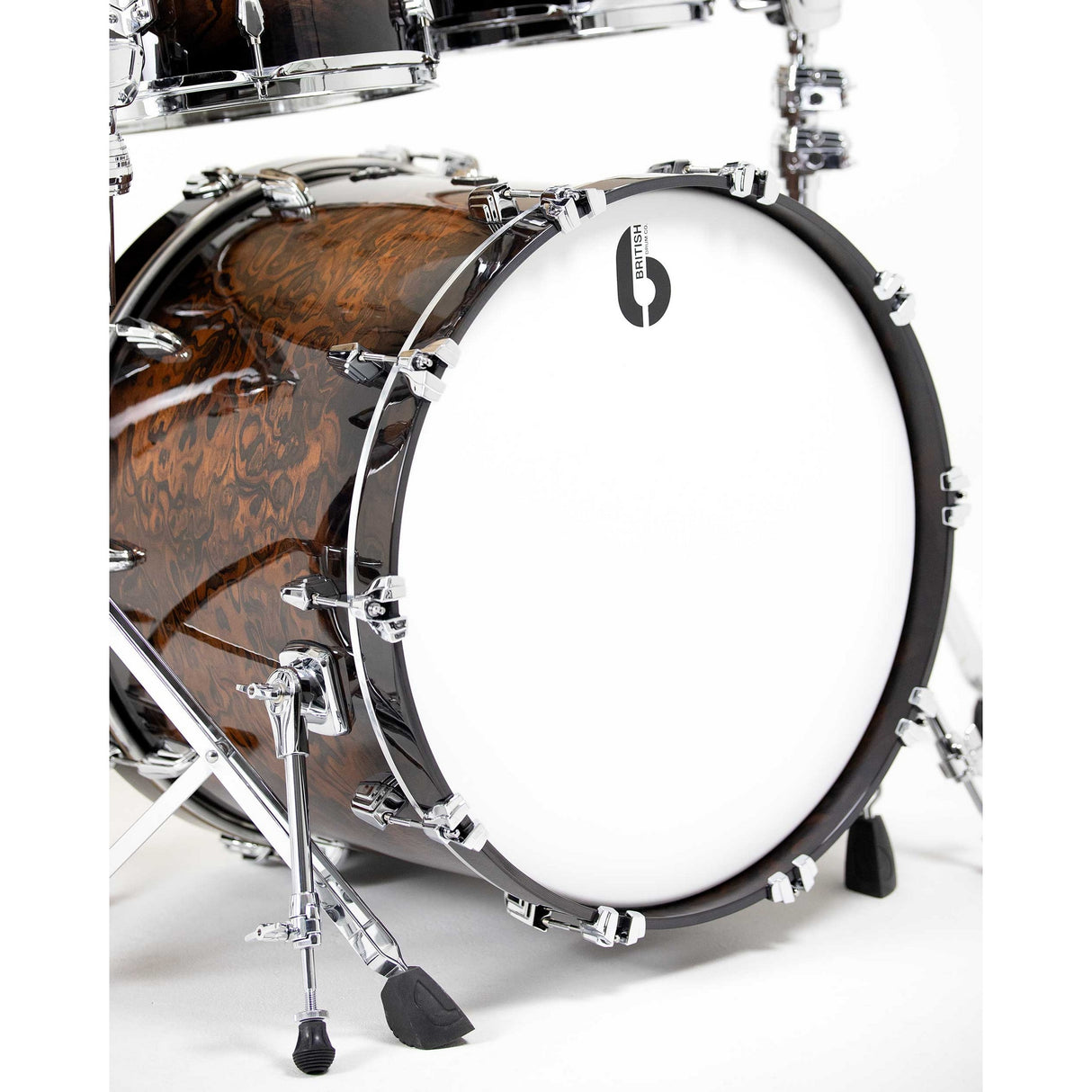 British Drum Co LEG-22-FS-WDG Legend Series Fusion 22 Kit, Windsor Dark Ultra Finish