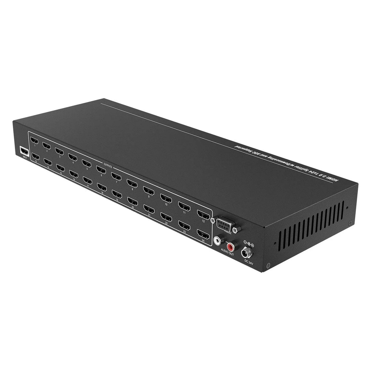 BZBGEAR BG-UHD-DA1X24 HDMI V2.0 1X24 Splitter with Downscaling and AOC Supported