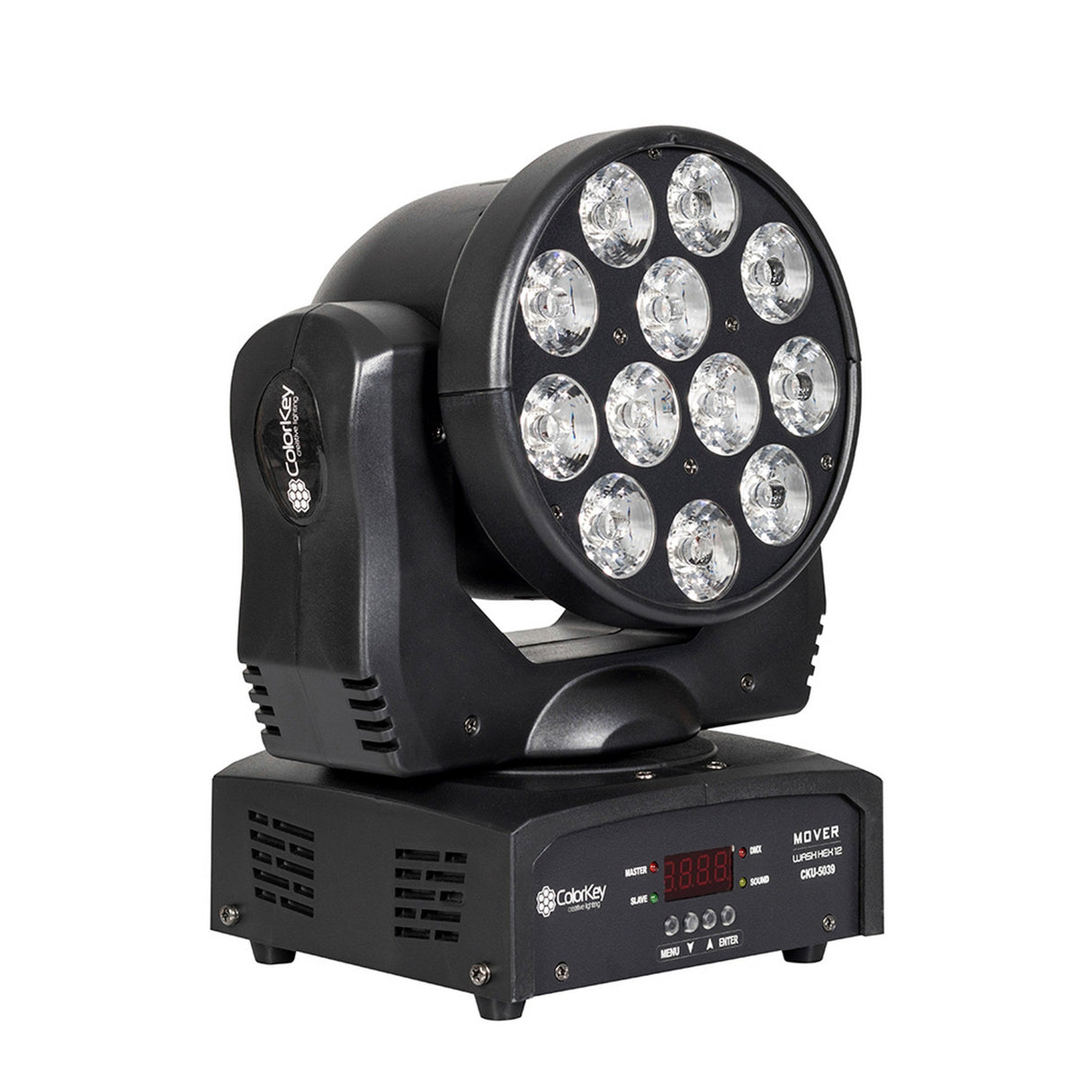 ColorKey Mover Wash HEX 12 RGBAW-UV LED Moving Head Wash Light