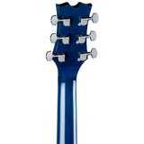 Dean Guitars AXS Dread Quilt Ash Mahogany Acoustic Guitar, Trans Blue