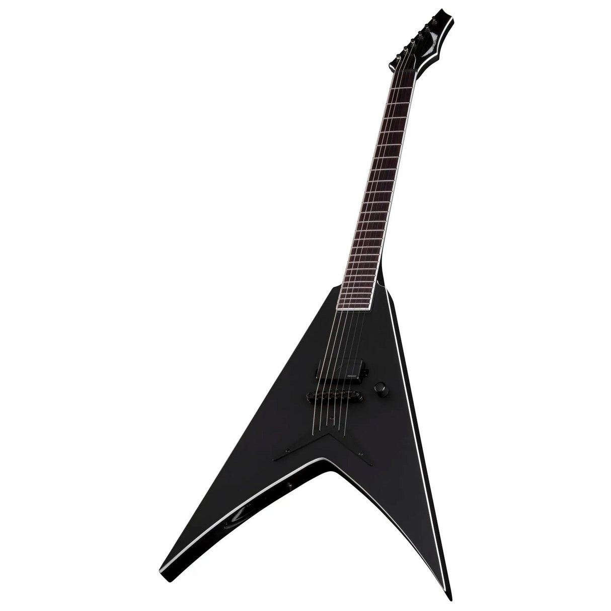 Dean Guitars Vengeance Select Fluence Black Satin Electric Guitar, 6-String