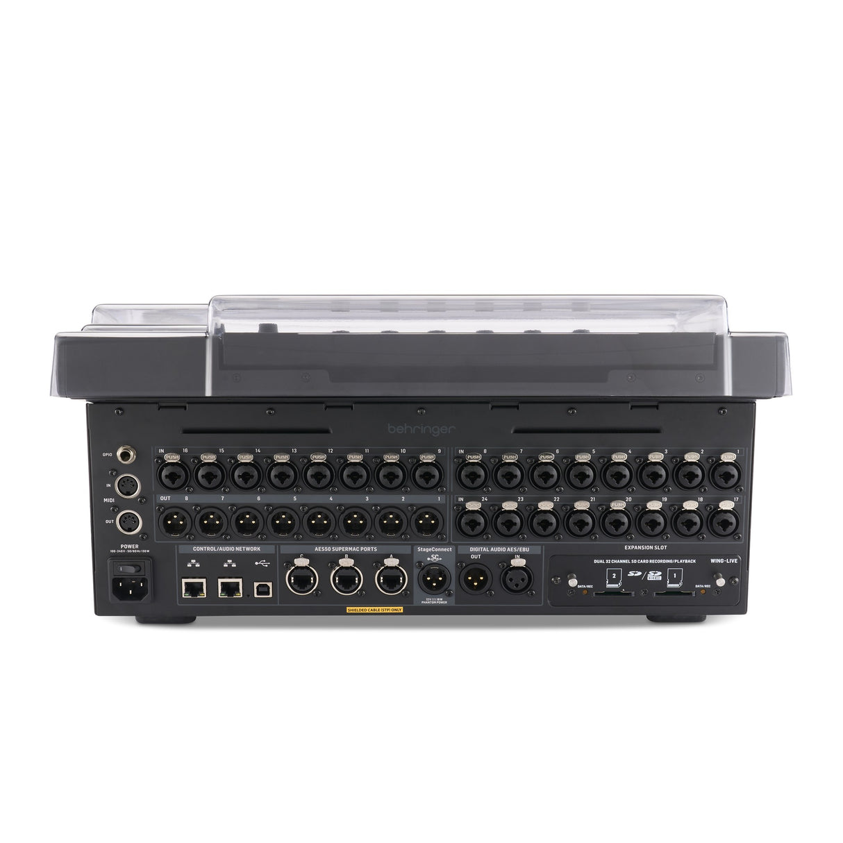 Decksaver DS-PC-WINGCOMPACT Clear Cover for Behringer Wing Compact