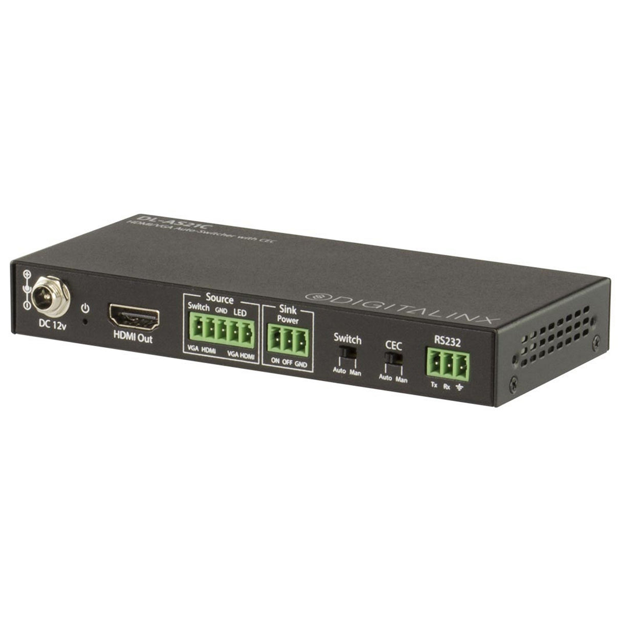 DigitaLinx DL-AS21C HDMI + VGA Auto-Switcher with CEC Control