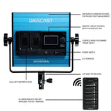 Dracast DRX3500DNH LED500 X Series Daylight LED 3 Light Kit with Injection Molded Travel Case