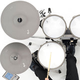 EFNOTE 3X Acoustic Designed Electronic Drum Set, Black Oak Wrap