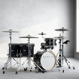 EFNOTE 5X Acoustic Designed Electronic Drum Set, Black Oak Wrap Finish