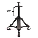 Ikan PT419W-TM-PEDESTAL 19-Inch Widescreen Teleprompter with Talent Monitor, Pedestal, and Dolly Turnkey