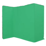 Ikan BD-13F-GRN-F Portable Panoramic Chroma Key Backdrop with Ground Cloth Green