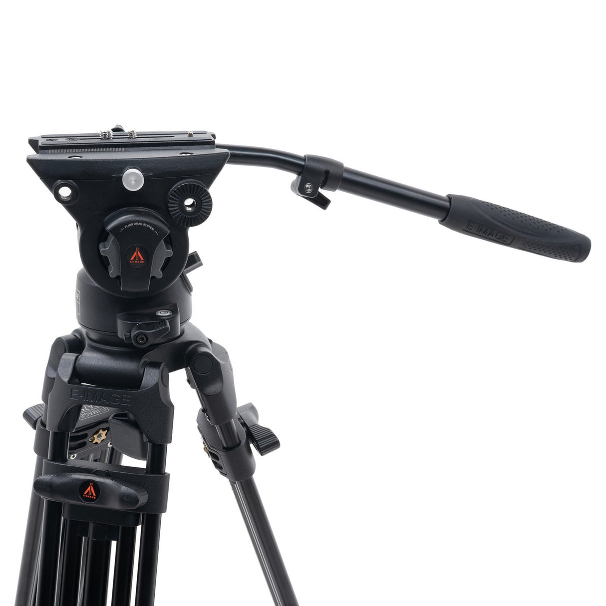 Ikan EG780A2D 2-Stage Aluminum Fluid Head Tripod Kit with Dolly and Adjustable Drag<