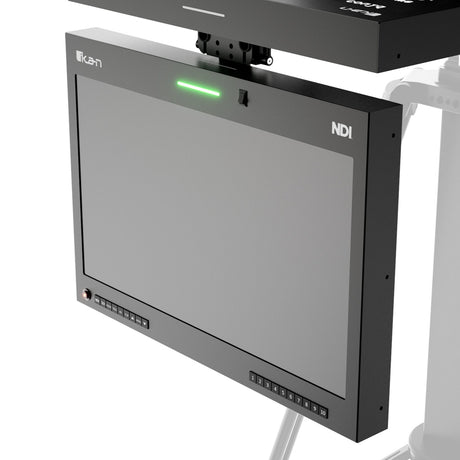 Ikan PT419W-NDI-TMN Aura 19-Inch POE++ NDI Teleprompter Talent Monitor with Full Encoding/Decoding and IP Tally Light