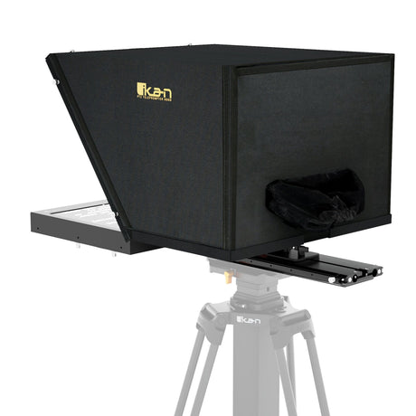 Ikan PT419W-PTZ-NDI-TK Aura 19-Inch POE++ PTZ NDI Teleprompter with Full Encoding/Decoding IP Tally Light and Travel Kit