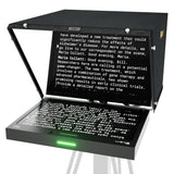 Ikan PT419W-PTZ-NDI Aura 19-Inch POE++ PTZ NDI Teleprompter with Full Encoding/Decoding and IP Tally Light