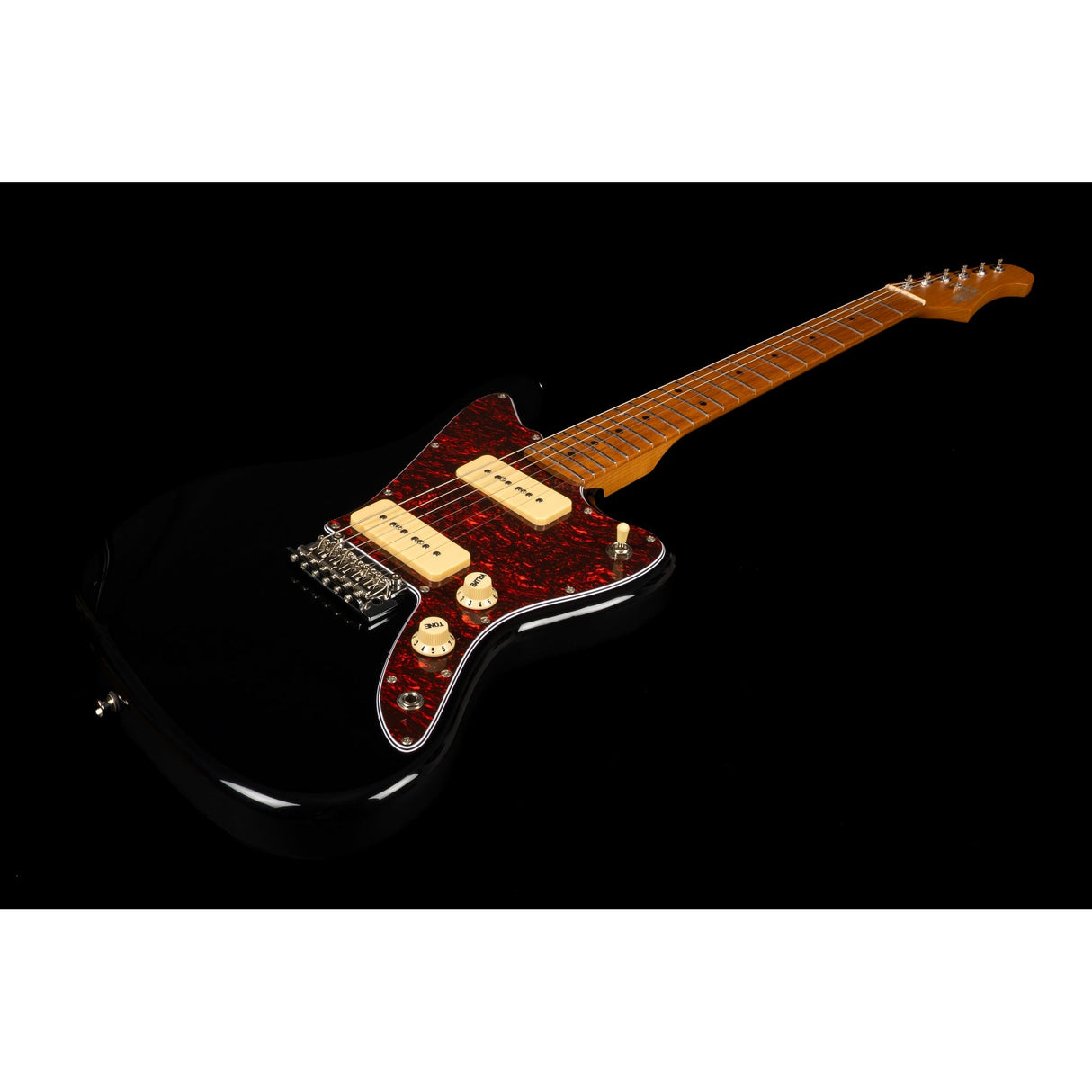 Jet Guitars JJ-300 P90 BK Electric Guitar, Black Finish