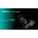 Venus Optics Laowa 17mm f/4 Zero-D Medium Format Shift/Tilt-Shift Lens